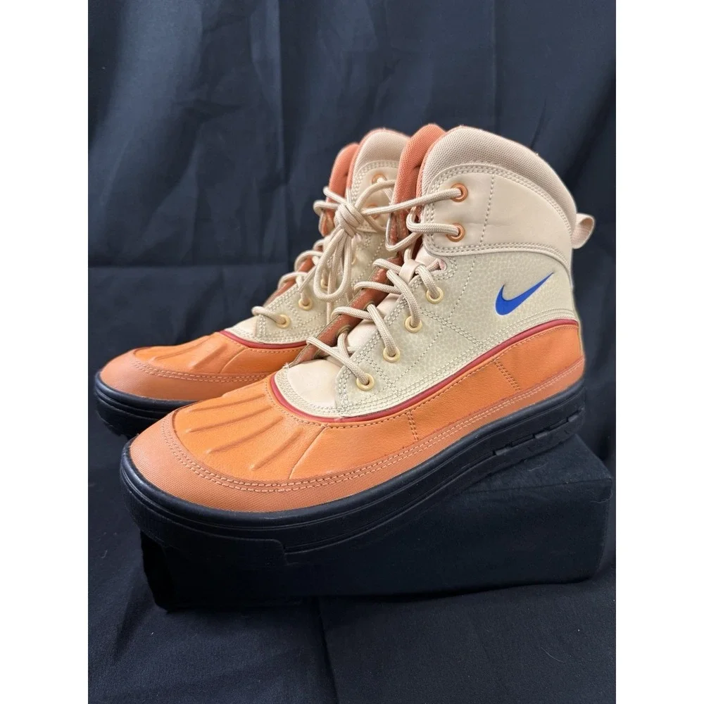 NIKE Kids Woodside 2 High ACG (GS) 'Beige Orange' Boots 524872-201 Youth 7Y